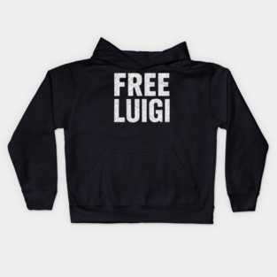 Free Luigi Funny Gamer Meme Kids Hoodie