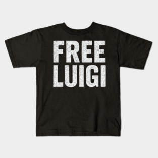 Free Luigi Funny Gamer Meme Kids T-Shirt