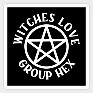 Witches Love Group Hex Pagan Wiccan Cheeky Witch® Sticker
