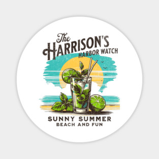 Harrison's Harbor Watch Ocean City Maryland Sunny Summer Beach and Fun Magnet