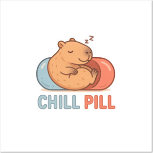 Chill Out Capybara Posters and Art
