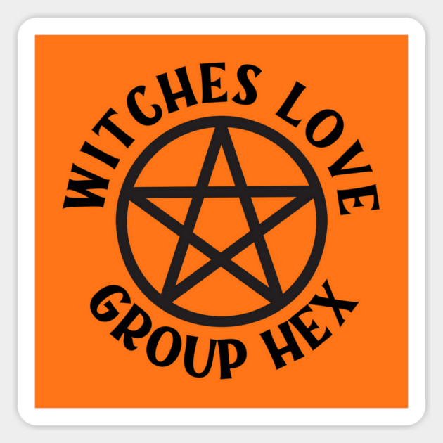 Witches Love Group Hex Pagan Wiccan Cheeky Witch® Sticker by Cheeky Witch