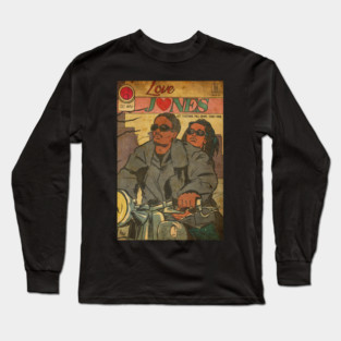 BLACK FILM LOVE JONES  90S Long Sleeve T-Shirt