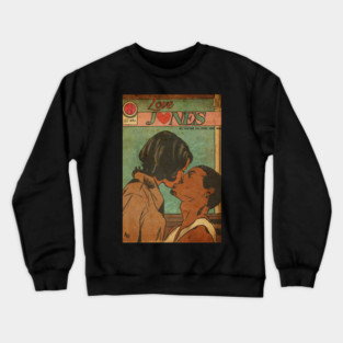 BLACK FILM LOVE JONES KISSING Crewneck Sweatshirt