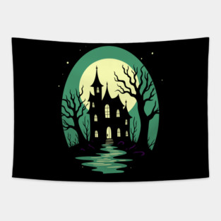 Haunted House Tapestry