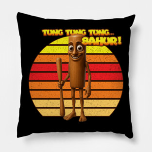 Tung tung tung Sahur! Tee – Absurd Brainrot Energy | Memecore Collection T-Shirt Pillow