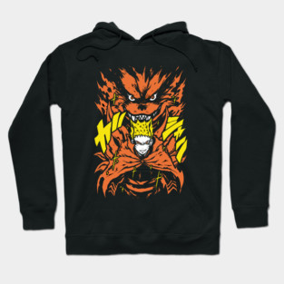 Nine-Tailed Wrath — Berserk Cloak Form | Untamed Chakra Surge Hoodie