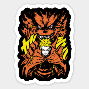 Nine-Tailed Wrath — Berserk Cloak Form | Untamed Chakra Surge Sticker