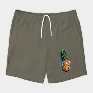 Patriotic Pineapple Sunglasses 4th of July Shorts