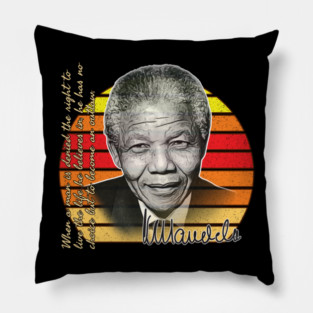 Nelson Mandela Quote T-Shirt – "Denied the Right to Live..." | Colorful Philosopher Series T-Shirt Pillow