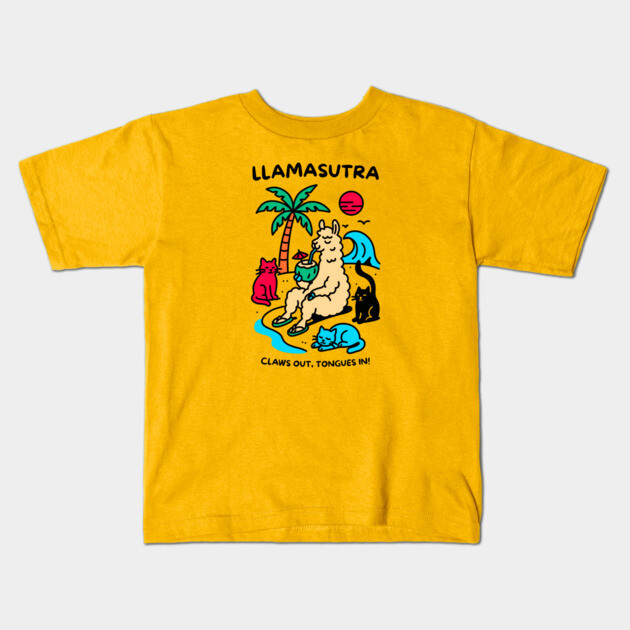 LLAMASUTRA Kids T-Shirt by Fabrik