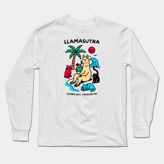 LLAMASUTRA Long Sleeve T-Shirt by Fabrik