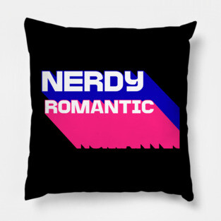 3D Nerdy Romantic  Letters Pillow