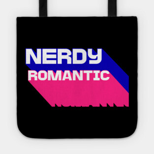 3D Nerdy Romantic  Letters Tote