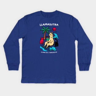LLAMASUTRA Kids Long Sleeve T-Shirt