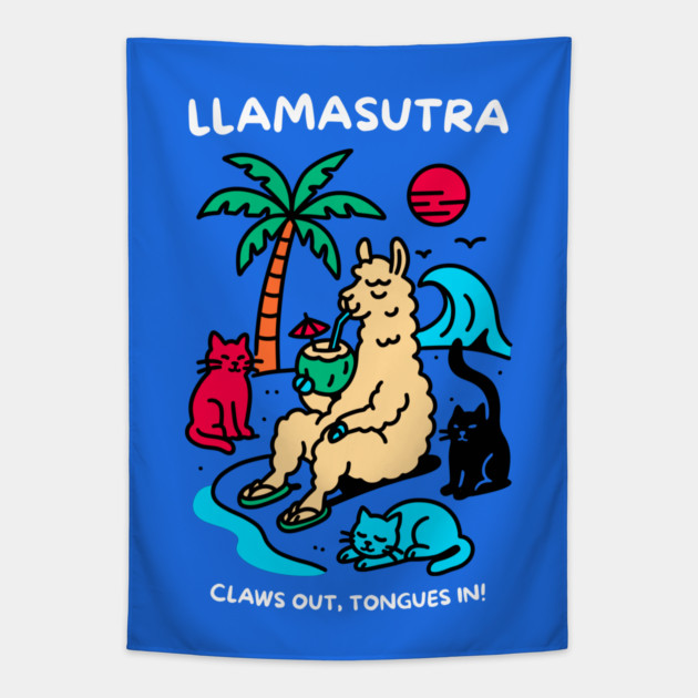 LLAMASUTRA Tapestry by Fabrik