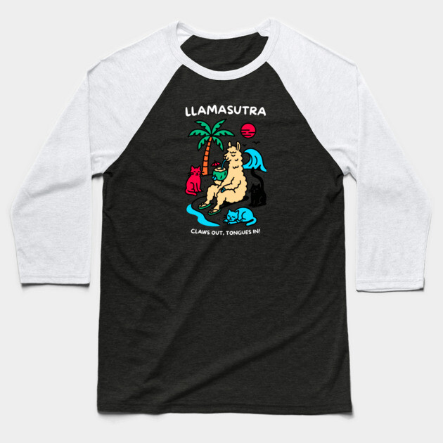 LLAMASUTRA Baseball T-Shirt by Fabrik