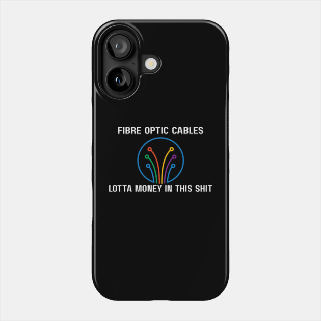 Fibre Optic Cables - Sopranos Phone Case by Low Life Shirts