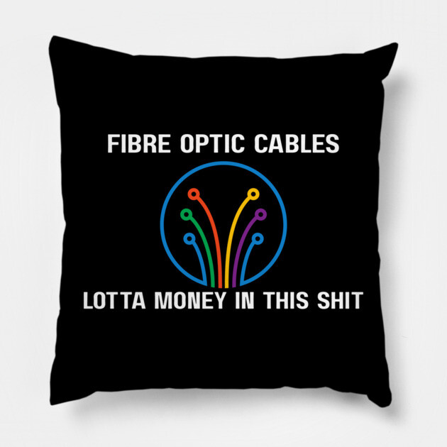 Fibre Optic Cables - Sopranos Pillow by Low Life Shirts