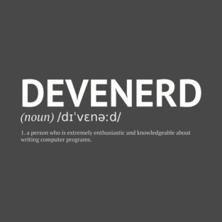 Devenerd Tee – Noun. 1: A Person Obsessed with Code T-Shirt