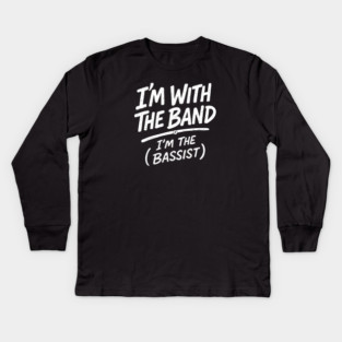 Rhythm Section King. Dark Tone Kids Long Sleeve T-Shirt
