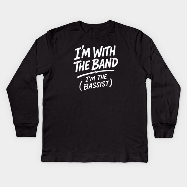 Rhythm Section King. Dark Tone Kids Long Sleeve T-Shirt by filiposwear