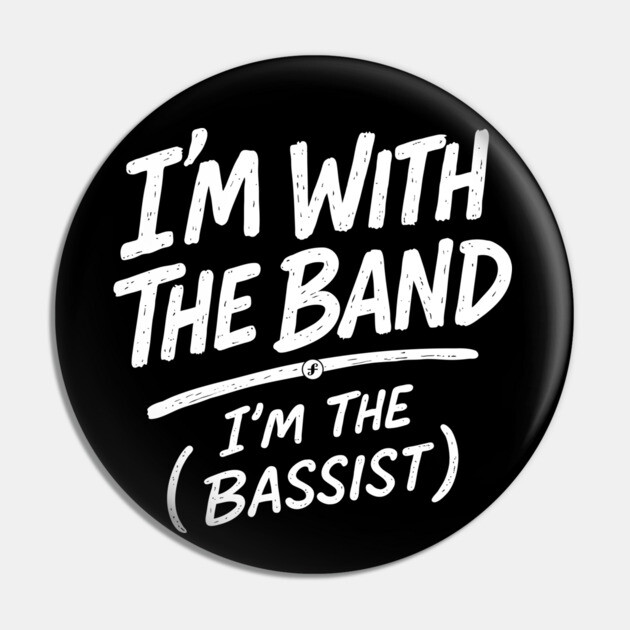 Rhythm Section King. Dark Tone Pin by filiposwear