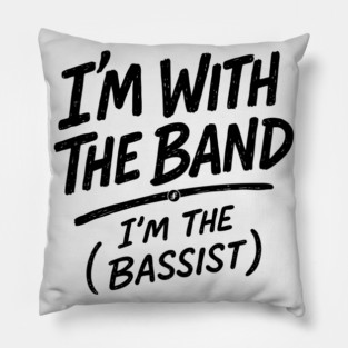 Rhythm Section King. Light Tone Pillow