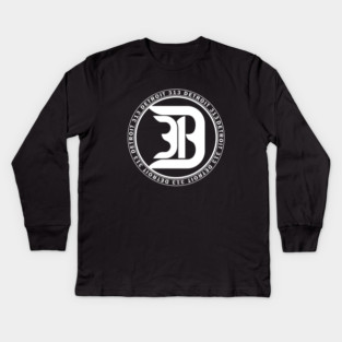 313 Detroit Kids Long Sleeve T-Shirt
