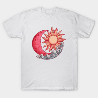 Sun And Moon And Wave T-Shirt