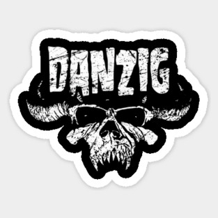 Danzig Skull T Shirt - Mowmat Studio #8 Sticker