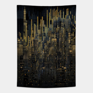 glitch scape Tapestry