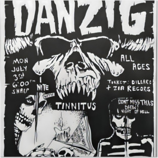 Danzig Misfits And Samhain - Mowmat Studio #14 Posters and Art