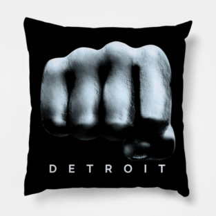 Detroit Fist - Detroit State Pillow