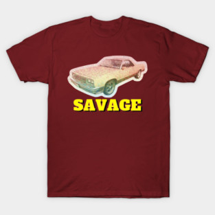 Savage Ride Classic Car Design T-Shirt