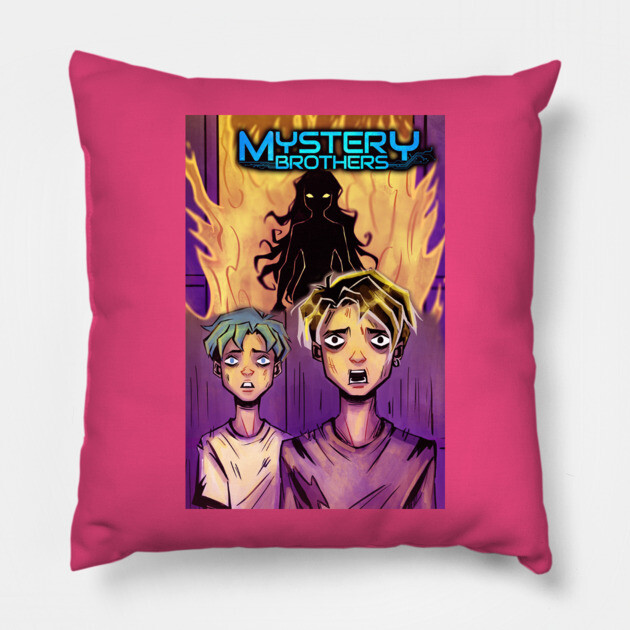 Mystery Brothers Pillow by Margin's Store