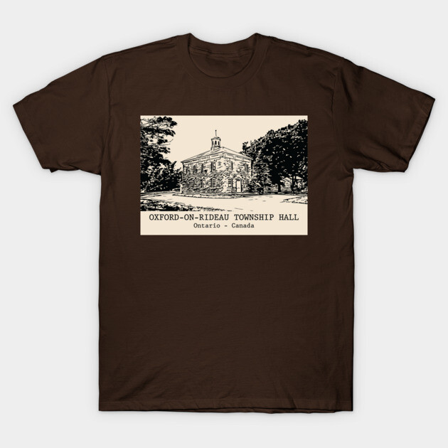 Oxford-on-Rideau Township Hall - Ontario Canada T-Shirt by Lakeric