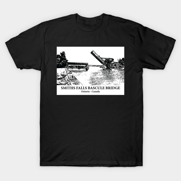 Smiths Falls Bascule Bridge - Ontario Canada T-Shirt by Lakeric