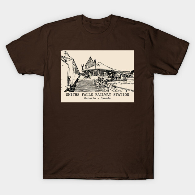 Smiths Falls Railway Station - Ontario Canada T-Shirt by Lakeric