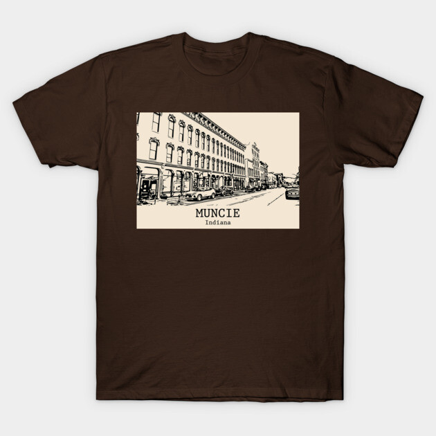 Muncie - Indiana T-Shirt by Lakeric