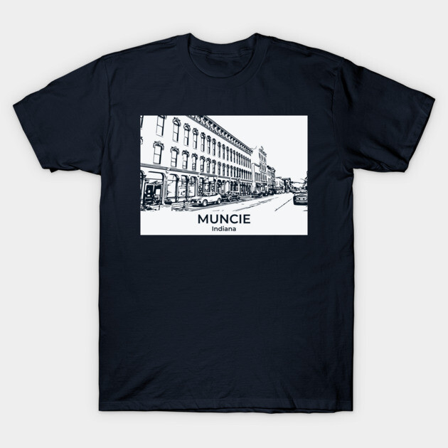 Muncie - Indiana T-Shirt by Lakeric