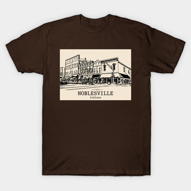 Noblesville - Indiana T-Shirt by Lakeric