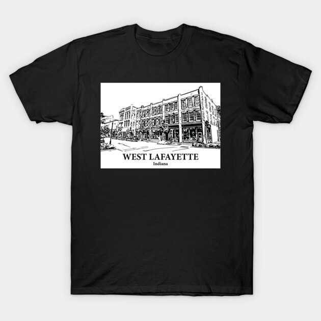 West Lafayette - Indiana T-Shirt by Lakeric