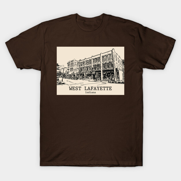 West Lafayette - Indiana T-Shirt by Lakeric