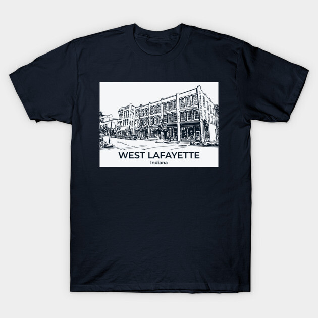 West Lafayette - Indiana T-Shirt by Lakeric
