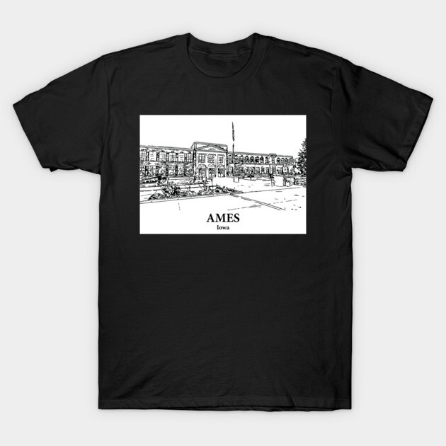Ames - Iowa T-Shirt by Lakeric