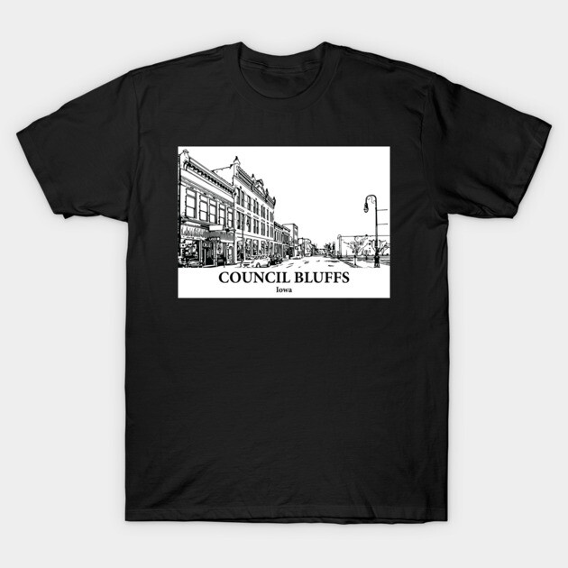 Council Bluffs - Iowa T-Shirt by Lakeric