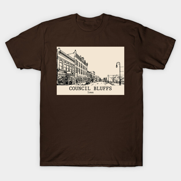 Council Bluffs - Iowa T-Shirt by Lakeric