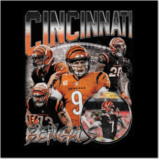 Cincinnati Football Retro Bootleg Posters and Art