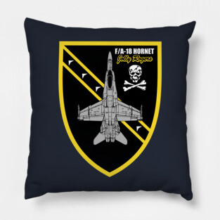 F/A-18 Hornet Jolly Rogers Pillow
